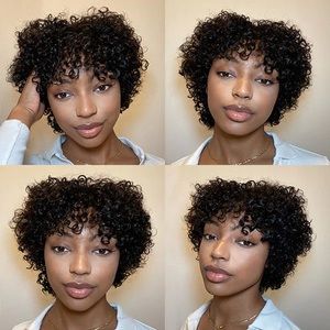 Luvme Hair Throw On & Go | Ultra Natural Lightweight Bouncy Wig With Bangs